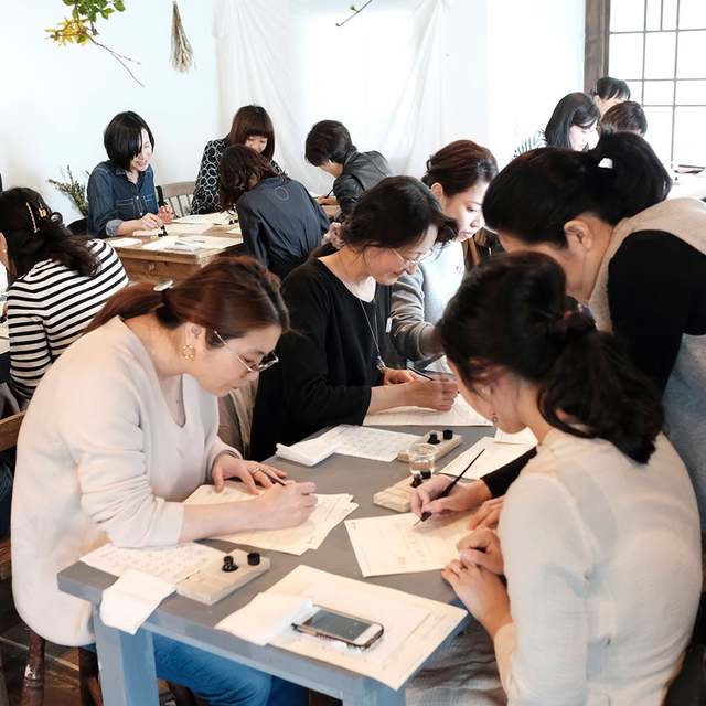 Modern Calligraphy and Flower Noritake Special Workshop Image Gallery