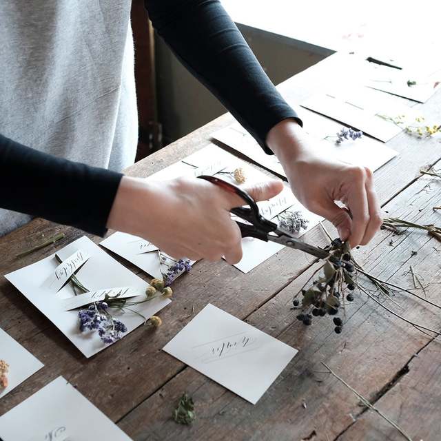 Modern Calligraphy and Flower Noritake Special Workshop Image Gallery