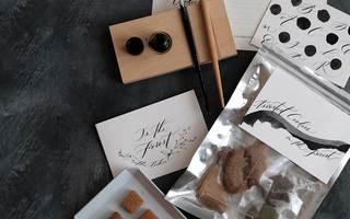 Modern Calligraphy and Cookie Labels