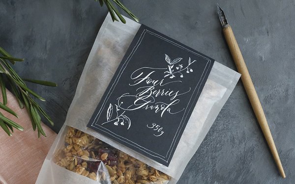 Make Your Own Granola Labels with Calligraphy